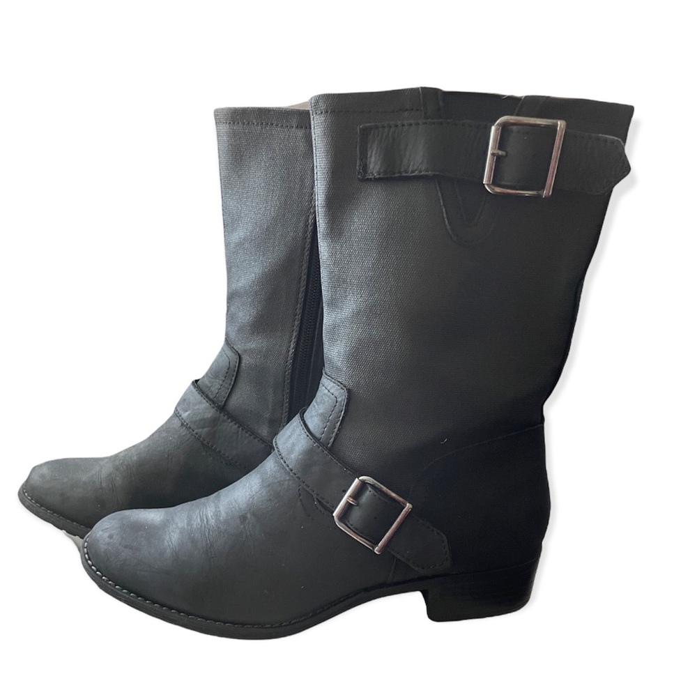Hush Puppies Womens Lola Chamber Waterproof Boots, Black size 8.5